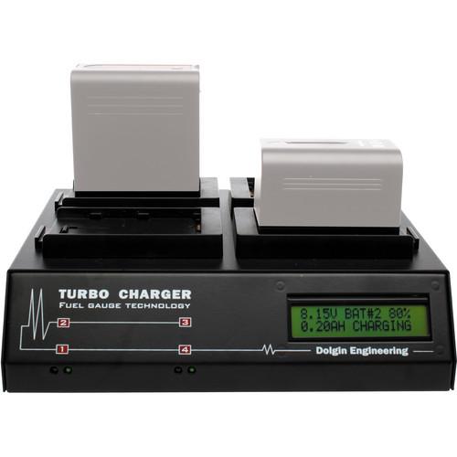 Dolgin Engineering TC400-TDM Four-Position Simultaneous Battery Charger for JVC SSL-JVC50 and SWIT S-8I50