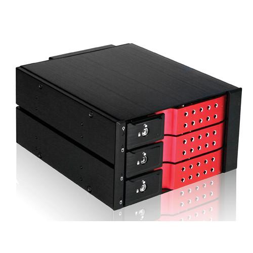 iStarUSA 2 x 5.25" to 3 x 3.5"SAS SATA 6 Gb s Trayless Hot-Swap Cage