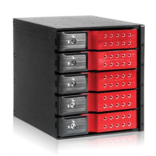 iStarUSA 3x 5.25" to 5x 3.5" Trayless SAS SATA 6.0 Gb s Hot-Swap Cage