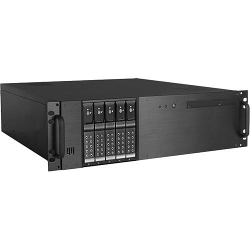 iStarUSA D-350HN-T 3 RU Compact 5 x 3.5" Bay Trayless Hotswap microATX Rackmount Chassis