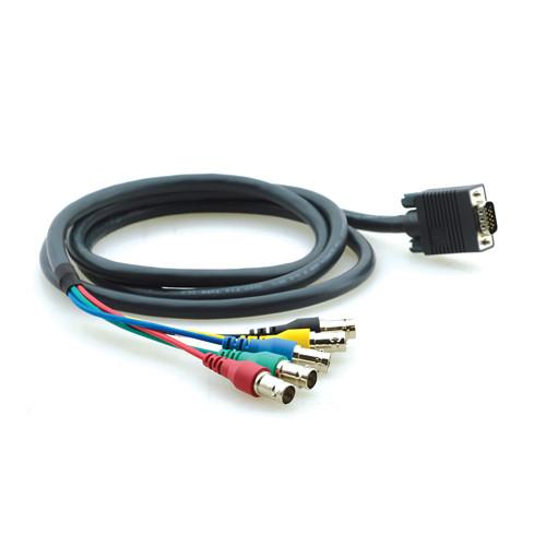 Kramer 15-Pin VGA Male to 5 BNC Female Breakout Cable