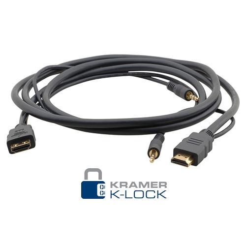 Kramer High-Speed HDMI Male Flexible Cable with Ethernet and 3.5mm Stereo Audio
