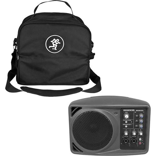 Mackie SRM150 Compact Active PA System with Speaker Bag Kit