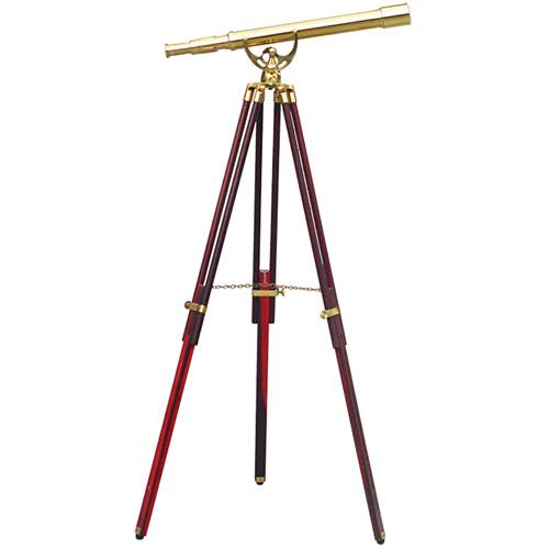 Olivon 50mm 18x Brass Refractor Telescope with Tripod