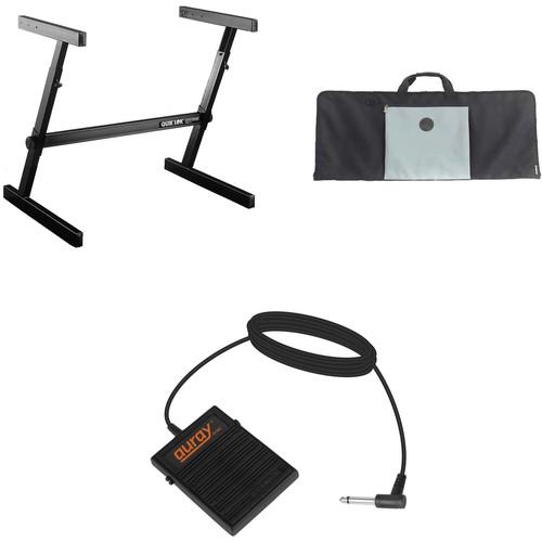 Photo Video Z-716L "Z" Style Keyboard Stand 61-Keys Bundle