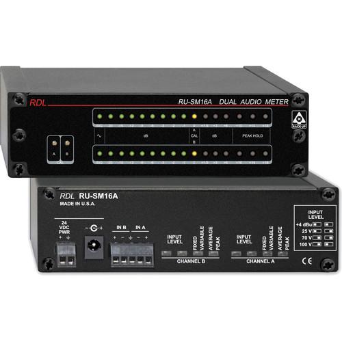 RDL RU-SM16A 2-Channel Audio Meter