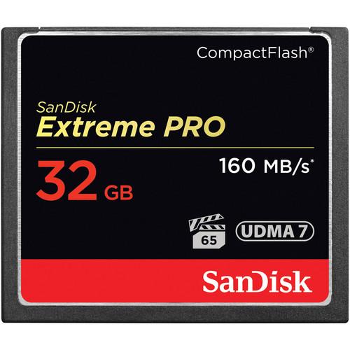 SanDisk 32GB Extreme Pro CompactFlash Memory Card