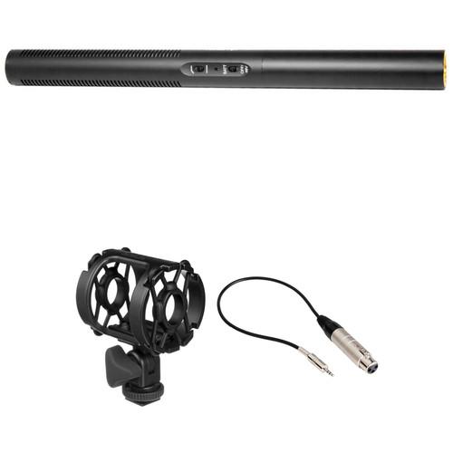 Azden SGM-250 Shotgun Microphone & Shockmount Kit with Low to High Impedance Matching Transformer
