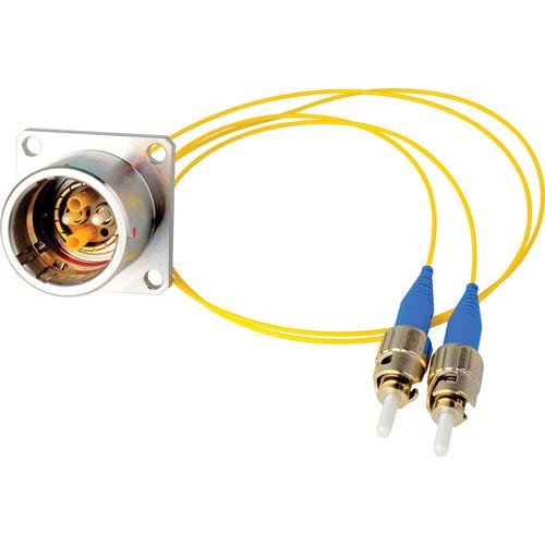 Camplex 12" Lemo EDW to Duplex ST Fiber Optic Breakout Cable