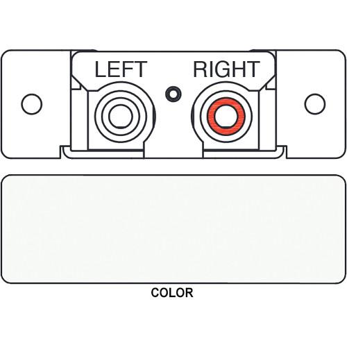 FSR IPS-A223S 2-RCA, Red & White to Captive Screw Terminals Bal