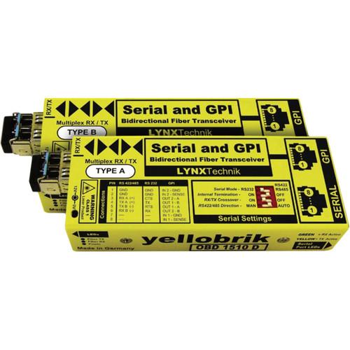 Lynx Technik AG OBD 1510 D RS232 422 485 Serial and GPI Bi-directional Fiber Transceiver