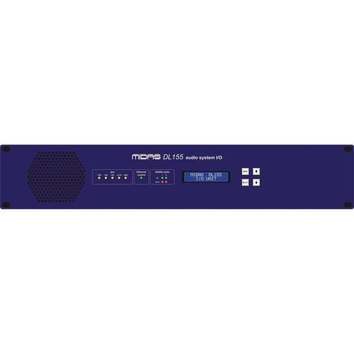 Midas DL155 - Stagebox with 8 MIDAS Mic Preamps, 8 AES I O and Dual-Redundant AES50 Networking