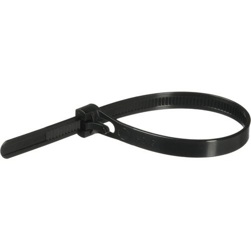 Pearstone 12" Reusable Plastic Cable Ties - Black