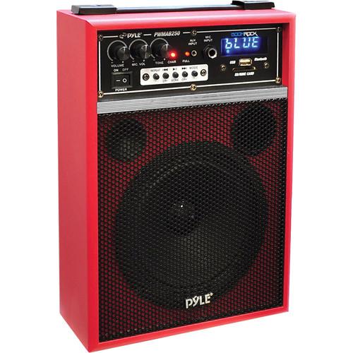 Pyle Pro PWMAB250RD 6.5" 300 Watt Powered Portable PA Speaker
