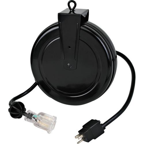 Stage Ninja 12-AWG 1-Outlet Retractable Power Reel with LED Power Indicator and Circuit Breaker