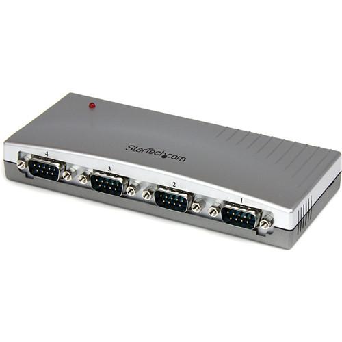StarTech 4-Port USB to RS-232 Serial DB-9 Adapter Hub, StarTech, 4-Port, USB, to, RS-232, Serial, DB-9, Adapter, Hub