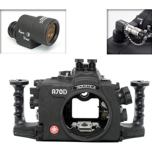 Aquatica A70D Underwater Housing for Canon EOS 70D with Aqua VF and Vacuum Check System