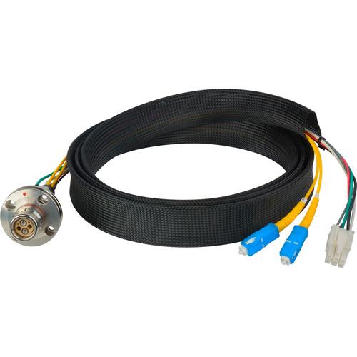 Camplex FCS015A-FR Hybrid Fiber Optic Receptacle Breakout Cable SMPTE ARIB with SC Female Connector
