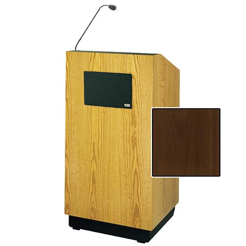 Da-Lite Lexington 42" Special Needs Floor Lectern with Gooseneck Microphone and Electric Height Adjustment