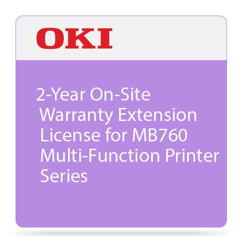 OKI 2-Year On-Site Warranty Extension Program for MB760 Series Printers