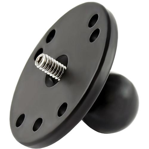 RAM MOUNTS 2.5" Round Base with 1" Ball and 1 4"-20 Threaded Male Post