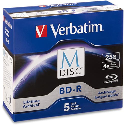 Verbatim 25GB BD-R 4x M-DISC with Branded Surface