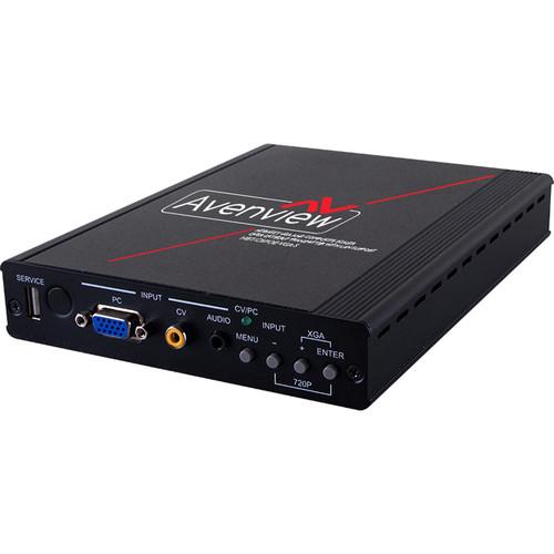 Avenview HDBaseT VGA Composite Transmitter Scaler over Cat 5e 6 7