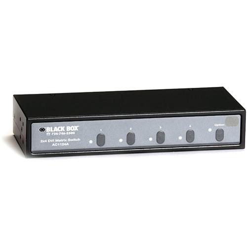Black Box 2 x 4 DVI Matrix Switch with Audio