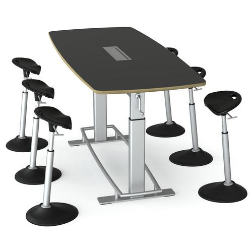 Focal Upright Furniture Confluence 6 Table and Six Mobis Seat Bundle