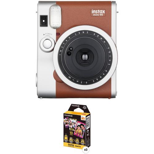 FUJIFILM INSTAX Mini 90 Neo Classic Instant Film Camera with Three Packs of Film Kit