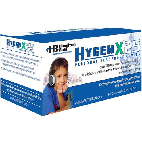 HamiltonBuhl HygenX 2.5" Disposable Sanitary Ear Cushion Covers for On-Ear Headphones and Headsets