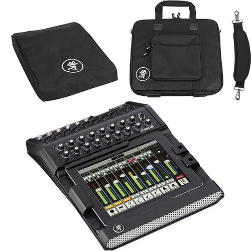 Mackie DL1608 iPad-Controlled 16-Channel Lightning Connector Digital Live Sound Mixer with Mixer Bag and Mixer Cover
