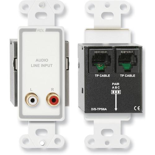 RDL D-TPS6A Format-A Passive Single-Pair Sender with Dual RCA Jacks