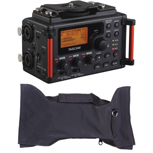 Tascam DR-60DmkII Recorder for DSLR with Rain Cover Kit