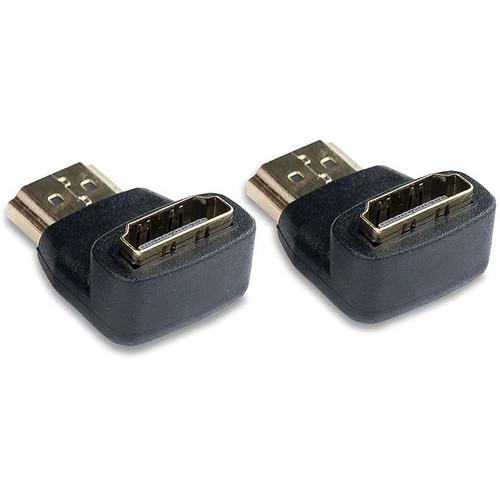 Video Devices Right Angle HDMI Type-A Male Plug to HDMI Type-A Female Jack Adapter