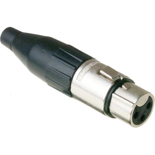 Amphenol AC Series XLR Female Cable Connector with Standard Metal Shell