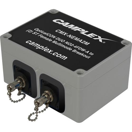 Camplex NO2-4FDW-A OpticalCON DUO to 2 LC Female Multimode Breakout Adapter Box