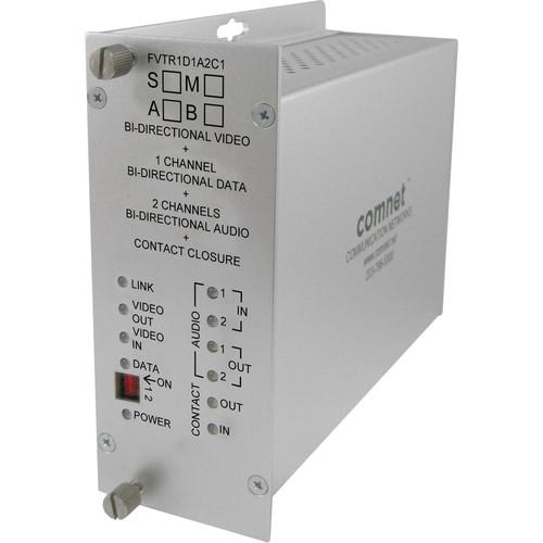COMNET 10-Bit Video Data Audio Contact Single Mode Transceiver
