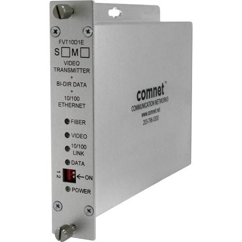 COMNET Multimode 10-Bit Digital Video Transmitter Bi-Directional Data Transceiver with 10 100Mbps Ethernet Port