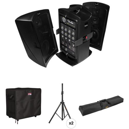 Fender Passport CONFERENCE Kit with Speaker Stands, Gator Cases Case, and Carry Bag
