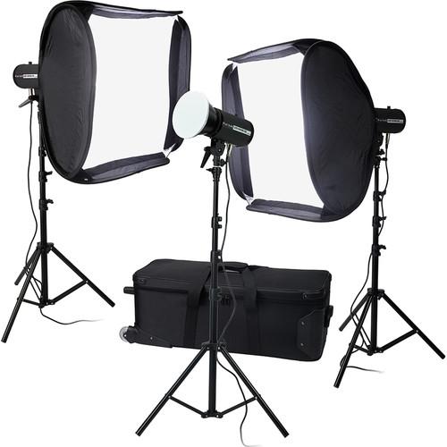 FotodioX Pro LED-100WB-56 Studio 5600K LED 3-Light Kit with 20 x 20" Softboxes