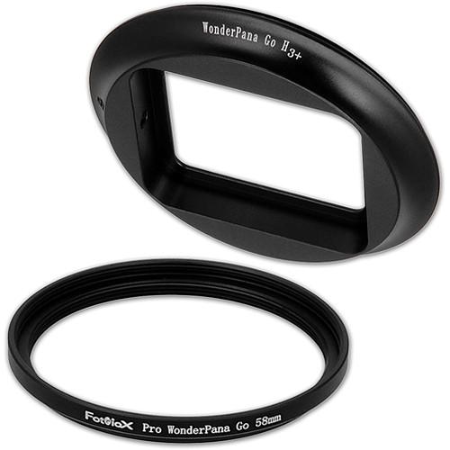 FotodioX Pro WonderPana Go Filter Adapter System with 58mm Step-Up Ring for GoPro Hero 3