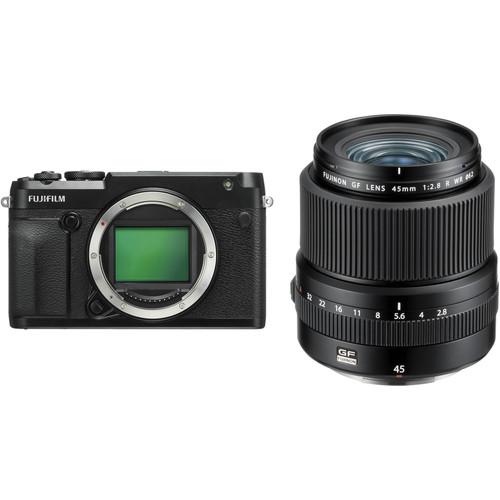 FUJIFILM GFX 50R Medium Format Mirrorless Camera with 45mm Lens Kit