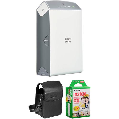 FUJIFILM INSTAX SHARE Smartphone Printer SP-2 with Carry Pouch and Instant Film Kit
