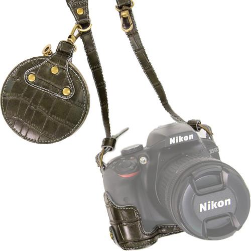 MegaGear Ever Ready PU Leather Half Case with Shoulder Strap for Nikon D3100-3400