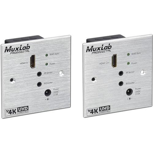 MuxLab 500451-WP-UK-RX HDMI Receiver for UK Wall Plate