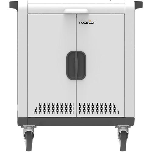Rocstor Volt SCL32 USB Sync & Charging Cart with Lightning Cables for 32 Tablets Up to 13"