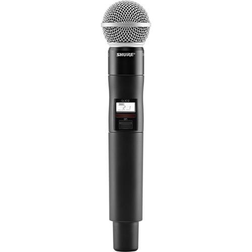 Shure QLXD2 SM58 VHF Handheld Wireless Transmitter