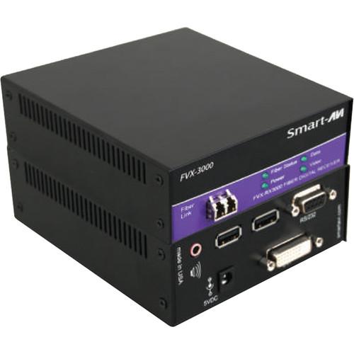 Smart-AVI DVI-I VGA DVI-D Multimode Fiber Extender Receiver with Power Supply