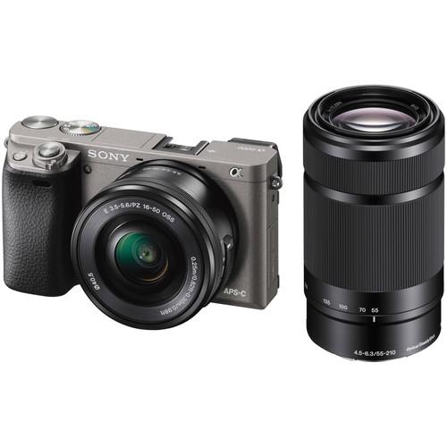 Sony Alpha a6000 Mirrorless Digital Camera with 16-50mm and 55-210mm Lenses Kit